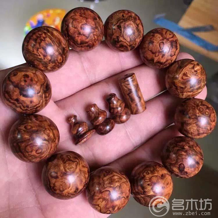 海南黄花梨瘤疤手串